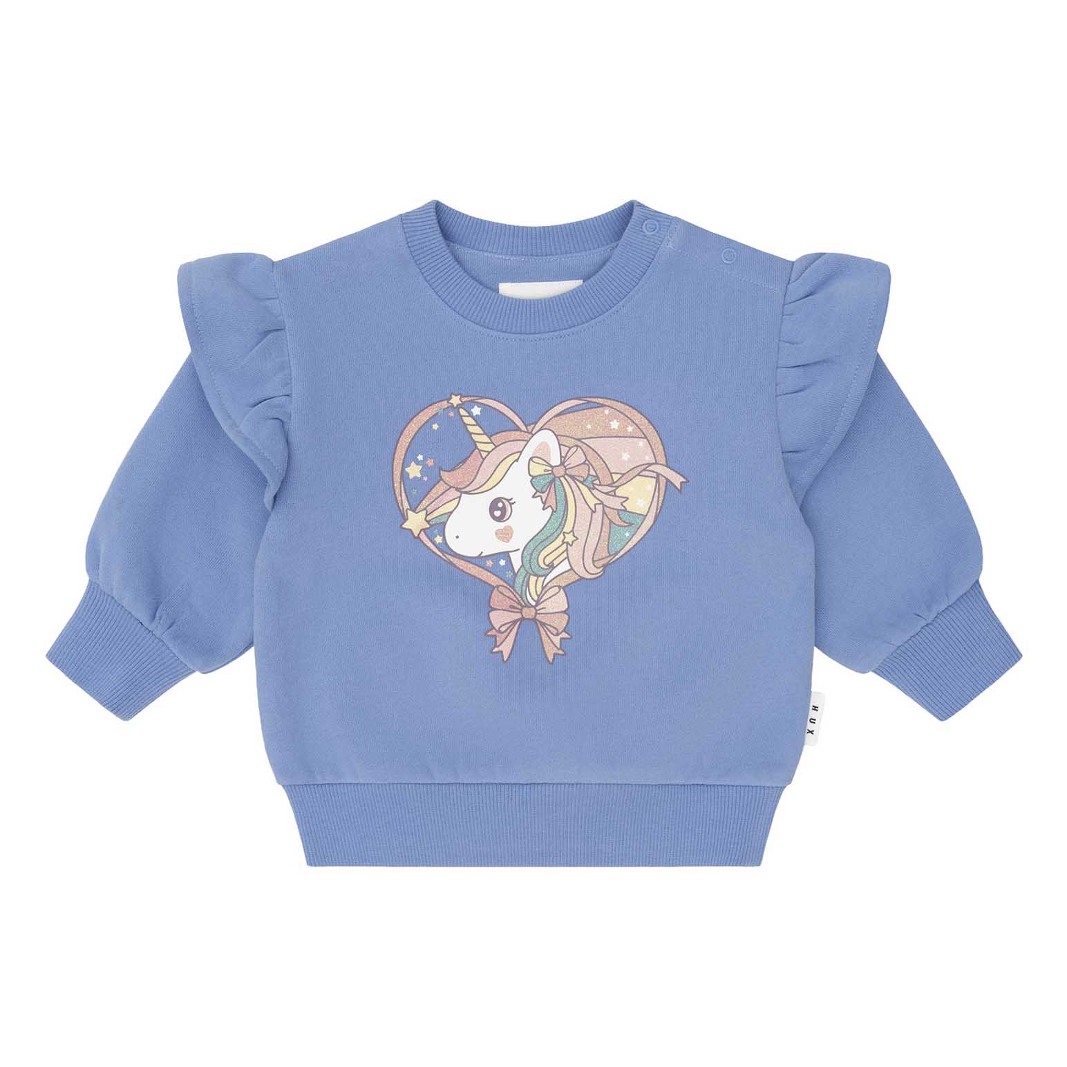 Huxbaby Whimsical Unicorn Sweatshirt 6M-2Y